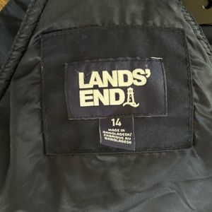 Youth overall bib snow pants lands end size 14